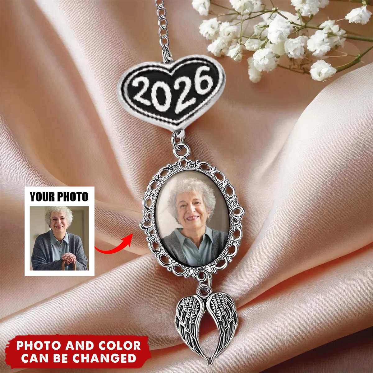 Forever in My Heart - Personalized Graduation Tassel Photo Charm