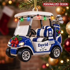 Personalized Golf Cart Christmas Ornament,  Golf Cart Ornament