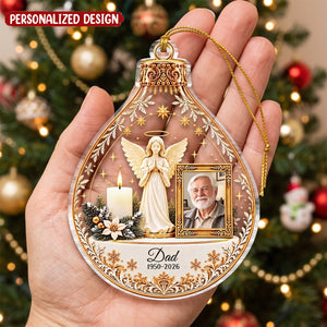 Custom Photo Acrylic Ornament - Personalized Christmas Memorial Sympathy Gifts