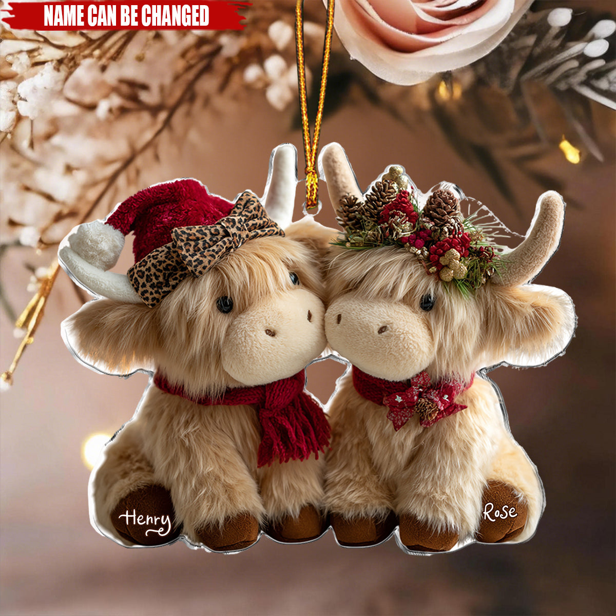You & Me We Got This - Personalized Highland Cow Ornament