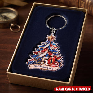 Patriotic Family – Personalized Keychain