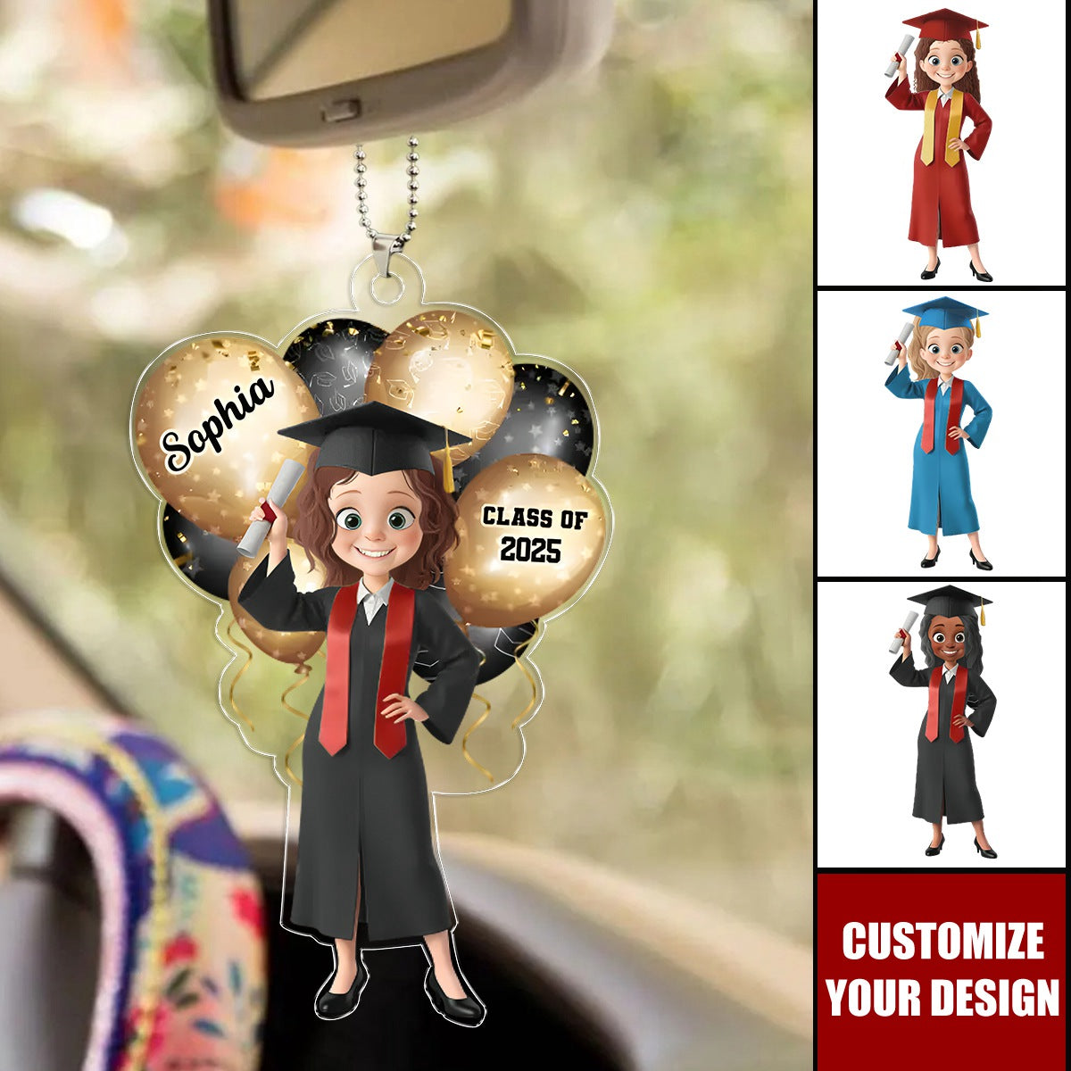 Graduate Today, Legend Forever - Family Personalized Car Ornament