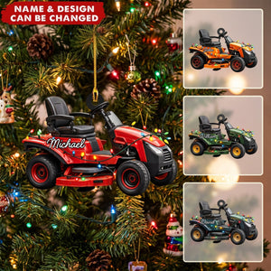 Lawn Mowers - Personalized Acrylic Ornament