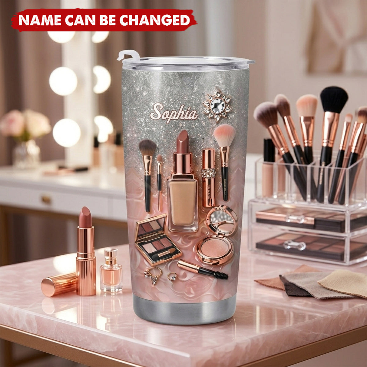 Proud Makeup Artist - Personalized Stainless Steel Tumbler