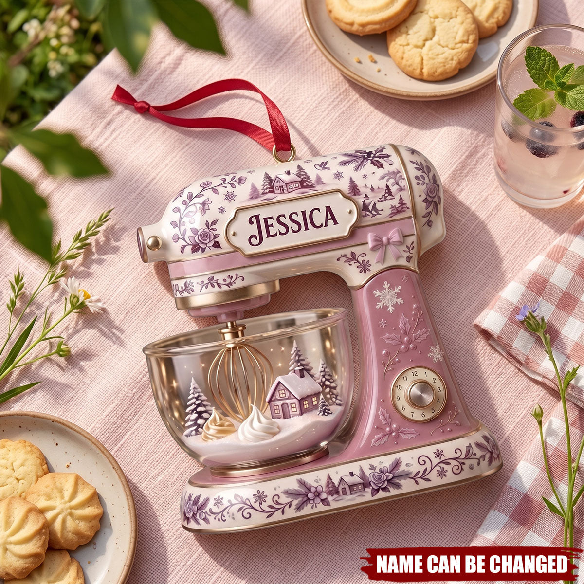 Baking Mixer Christmas Acrylic Ornament - Personalized Gifts For Baker Christmas Ornament