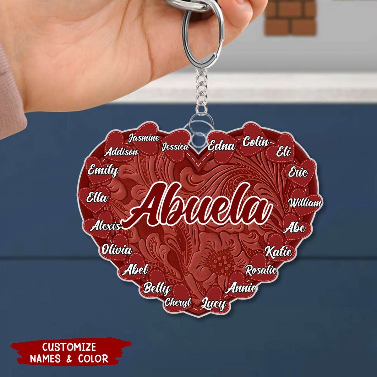 Grandma's Little Sweethearts - Personalized Cutout Acrylic Keychain