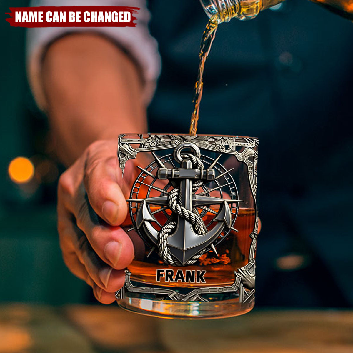 Proud Sailor - Personalized Boating Whiskey Glass