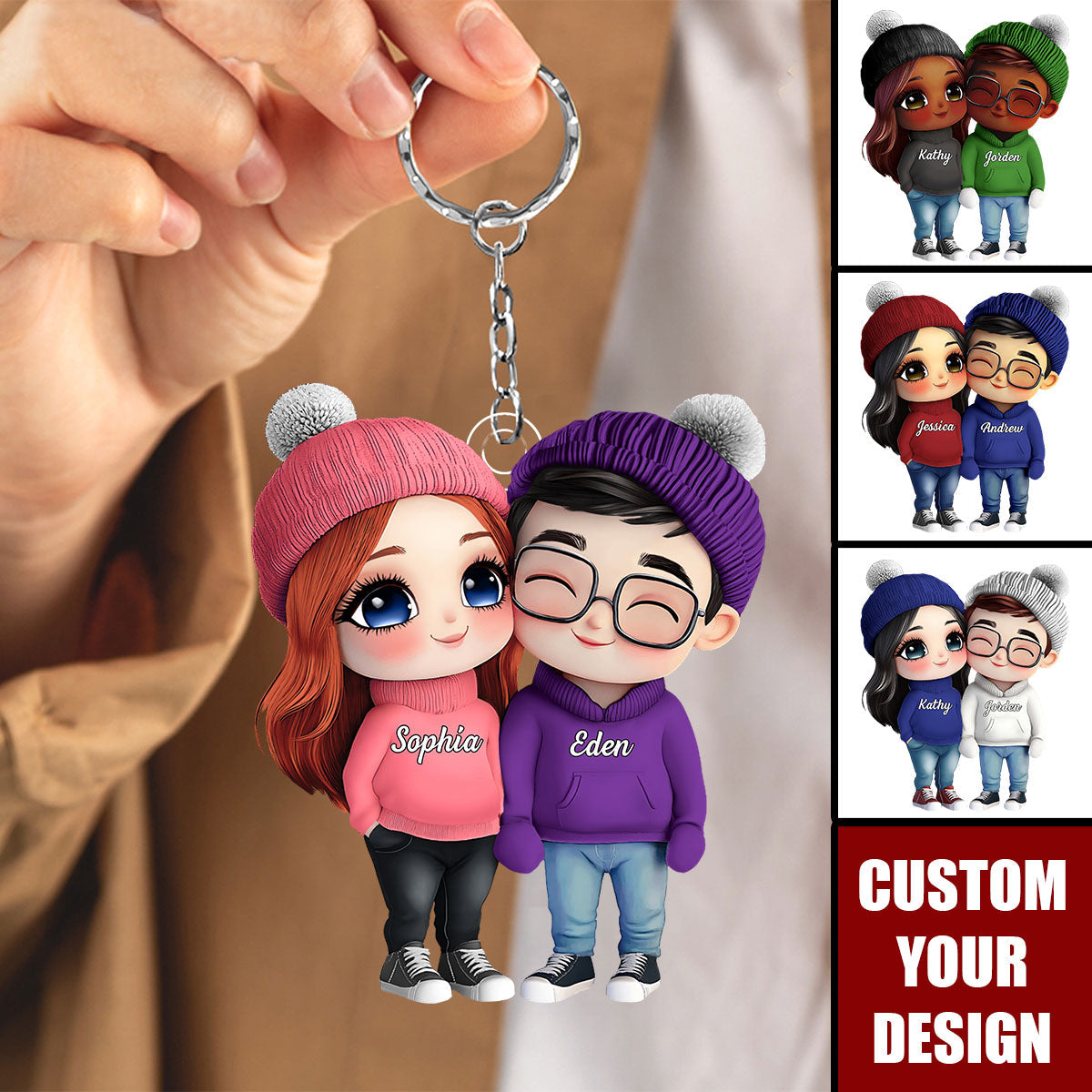 It's You & Me - Personalized Acrylic Keychain