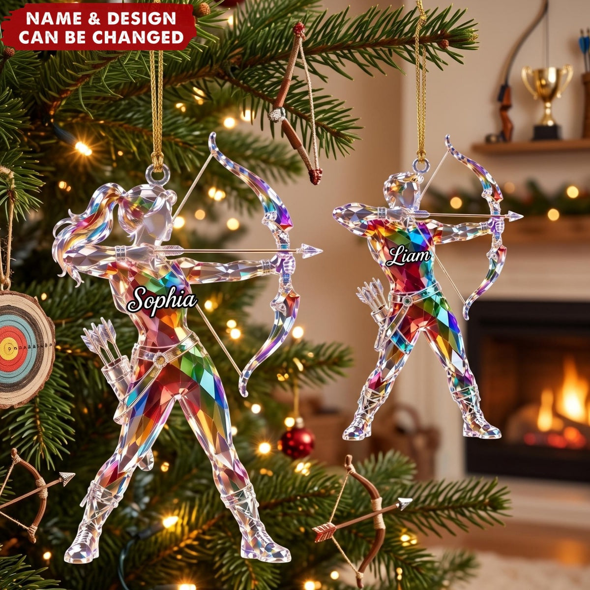 Archery – Personalized Acrylic Custom Shape Ornament