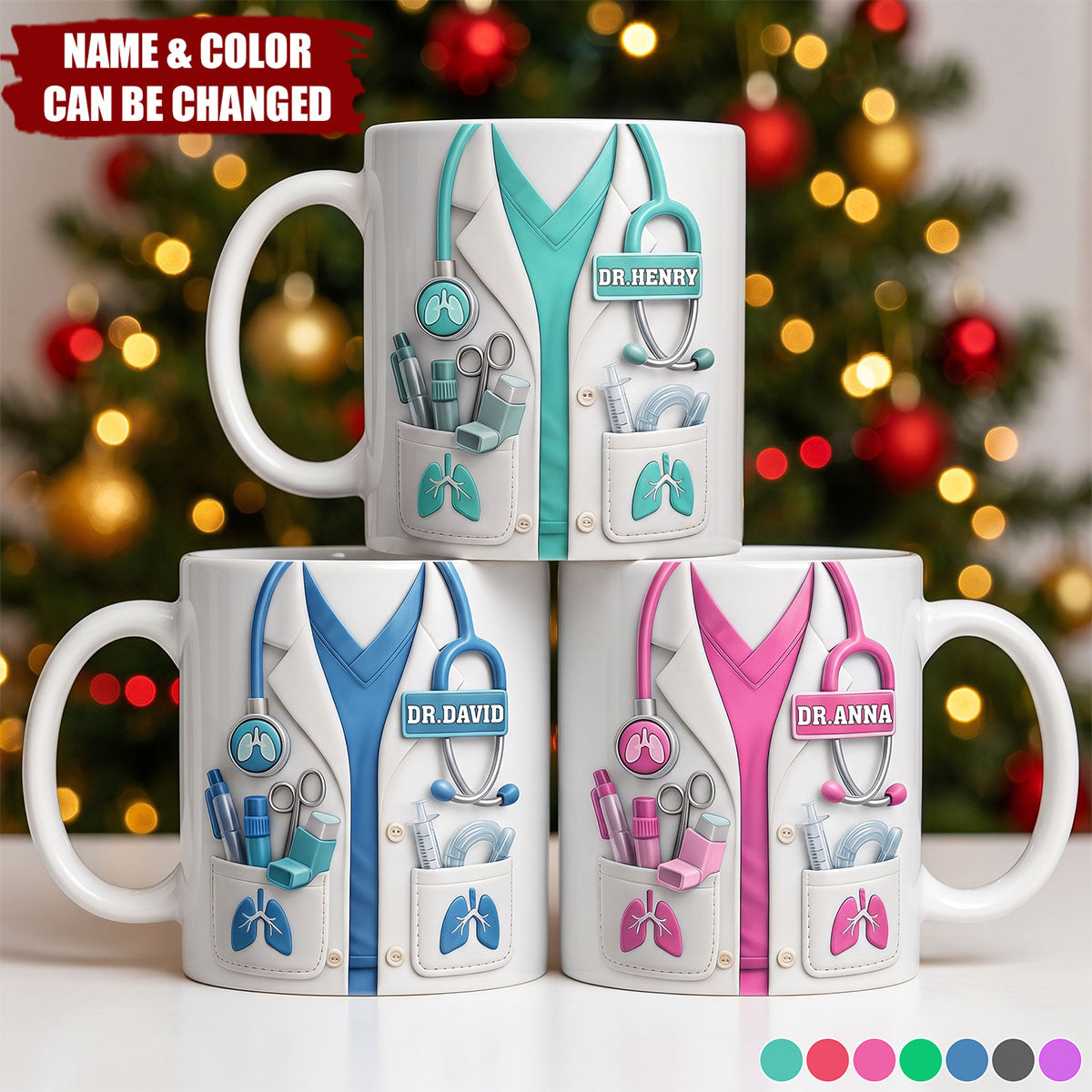 Celebrate Your Favorite Doctor With This Custom White Coat Design, Coffee Mug