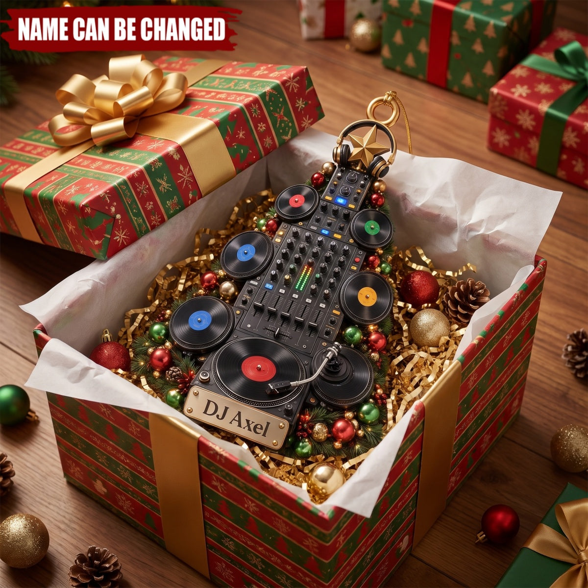 DJ Turntable - Personalized Acrylic Custom Shape Ornament