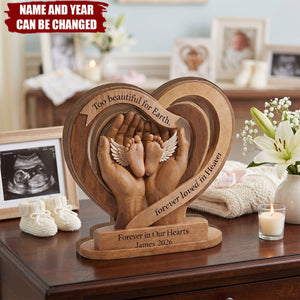 Infant Loss Remembrance - Personalized Baby Memorial Wooden Block