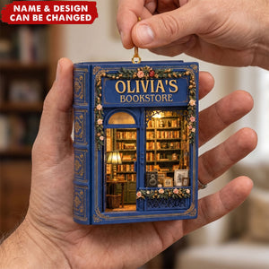 Custom Acrylic Ornament - Personalized Christmas Bookish Gifts For Book Lovers, Bookworms, Readers