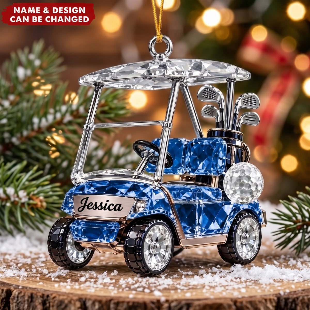 Crystal Golf – Personalized Acrylic Custom Shape Ornament