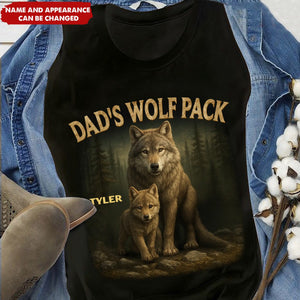 Papa’s Wolf Pack - Personalized Shirt-  Father's Day, Gift For Dad, Grandpa
