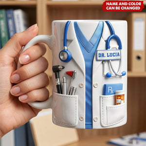Doctor And Tools - Personalized Custom Coffee Mug, Gift For Medical Professionals