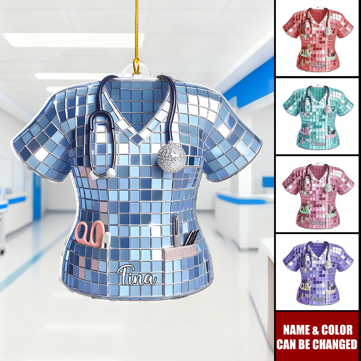 Love Nurse Life - Personalized Nurse Ornament