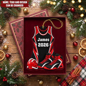 Wrestling – Personalized Acrylic Custom Shape Ornament, Gift for Wrestler Boy & Girl