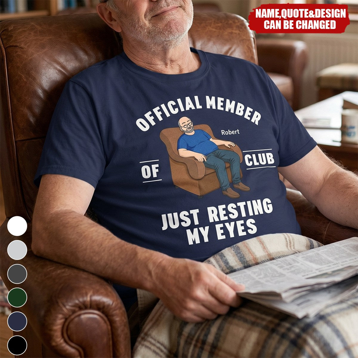 Father's Day Gifts, I'm Just Resting My Eyes - Personalized T Shirt