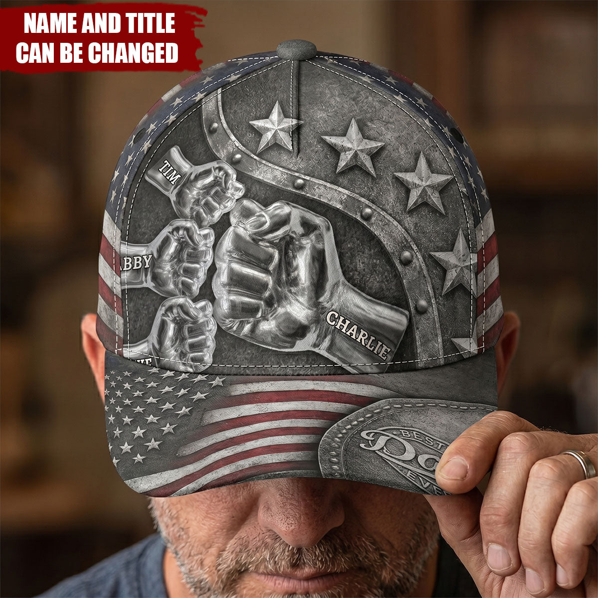 Best Dad Ever - Personalized Cap, Gift For Dad, Papa