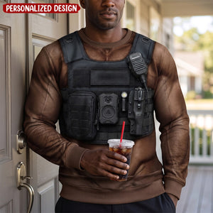 Police Officers Tactical Vest Shirt - Personalized Gifts For Police Officers