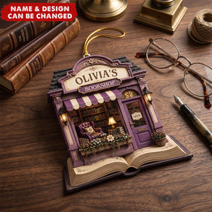 Custom Acrylic Ornament - Personalized Christmas Bookish Gifts For Book Lovers