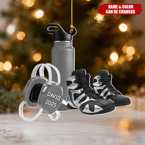 Personalized Protective Gear In Sports Christmas Ornament - Christmas Gift For Wrestler