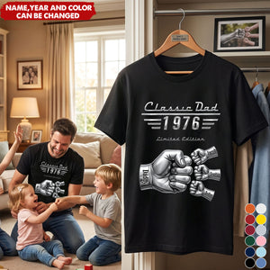 Classic Car Style Dad - Personalized Shirt For Dad, Grandpa