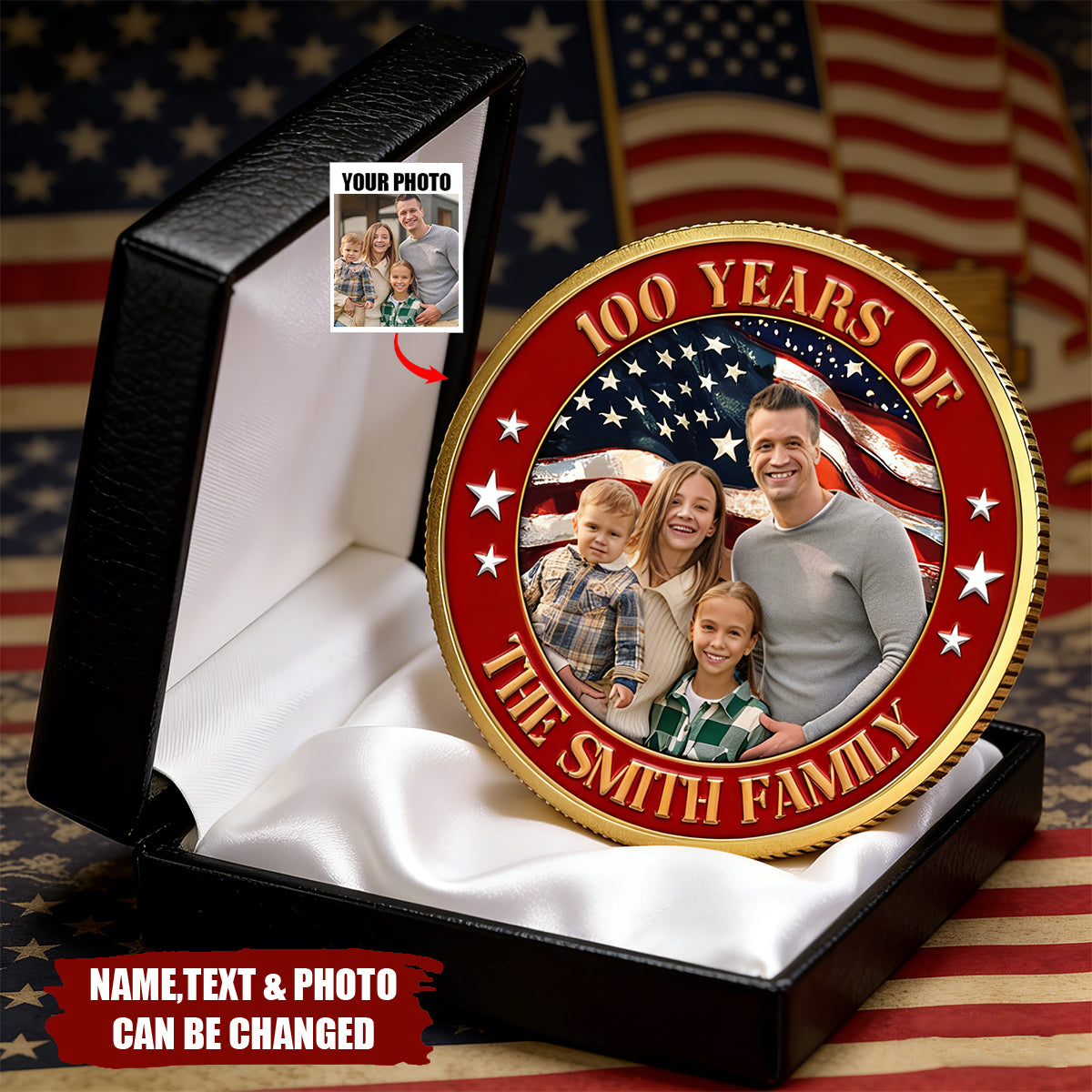 Rooted In Freedom, Growing In Legacy - Personalized Commemorative Coin