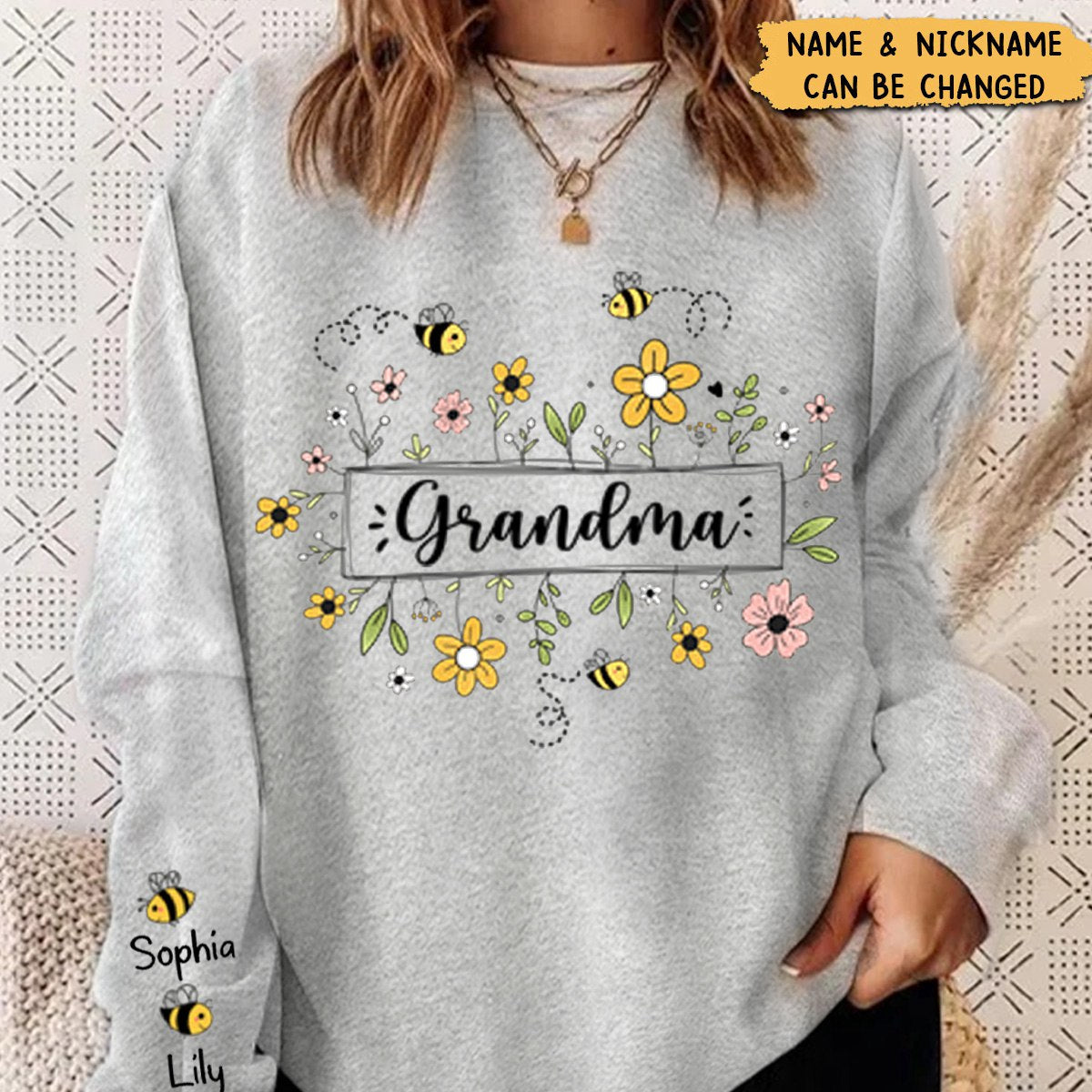 Family - Grandma Garden Full Of Love - Personalized Sweatshirt