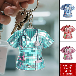 Love Nurse Life - Personalized Nurse Acrylic Keychain