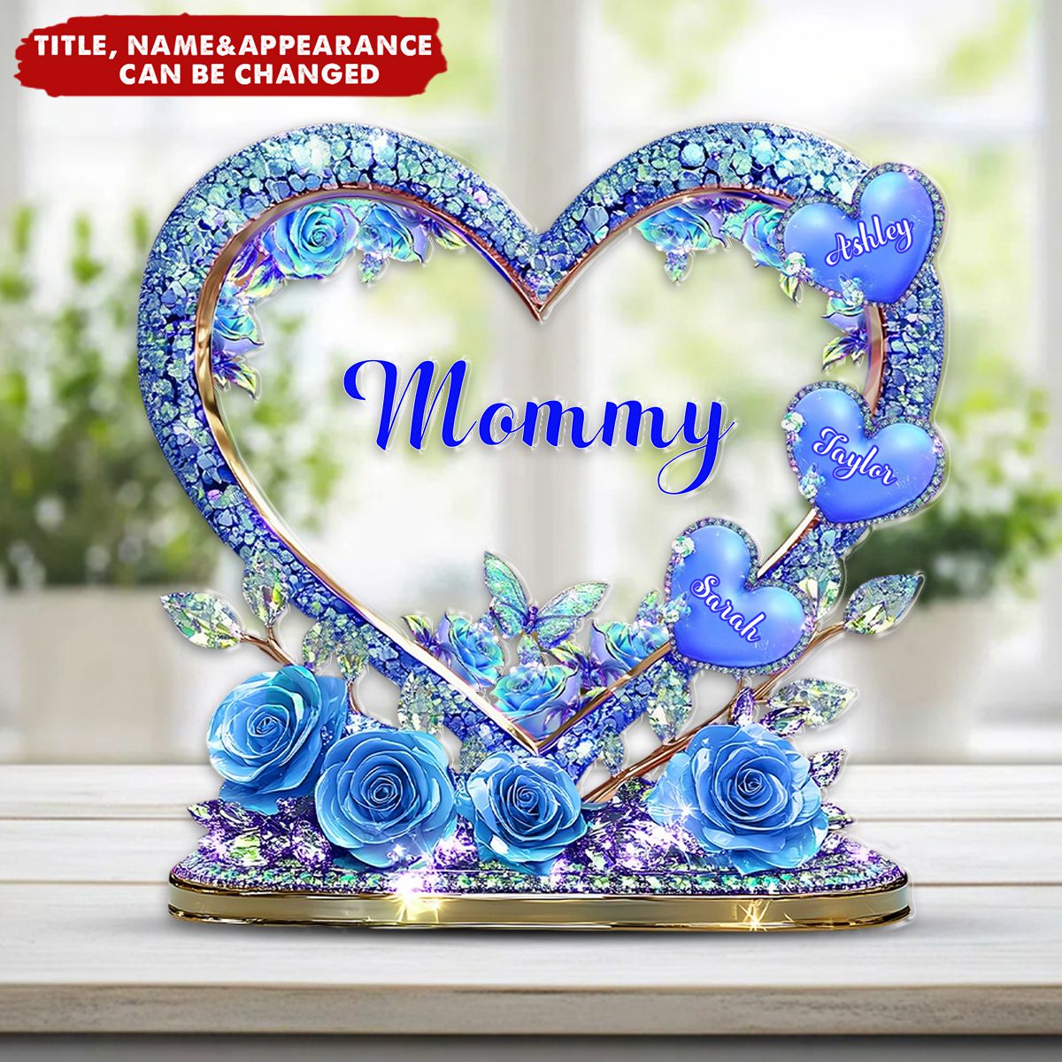 Grandma's Mom's Sweethearts - Personalized Grandma Custom Shaped Acrylic Plaque
