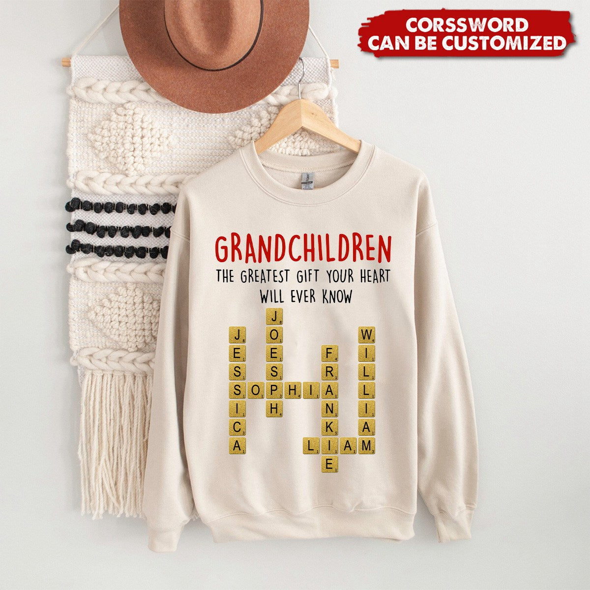 Grandchildren The Greatest Gift Your Heart Will Ever Know - Personalized Sweatshirt