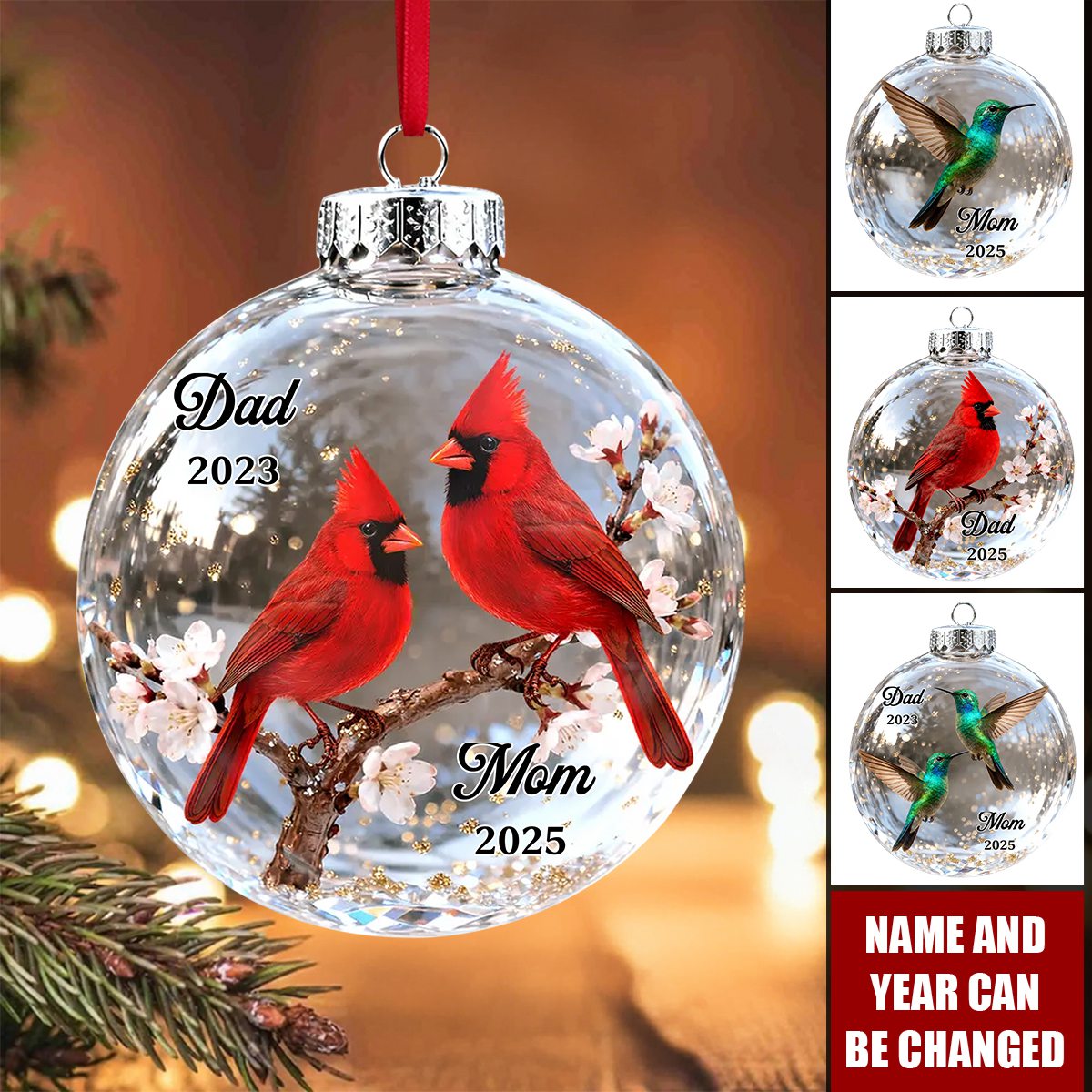 Fly Beside You Everyday - Personalized Memorial Acrylic Ornament