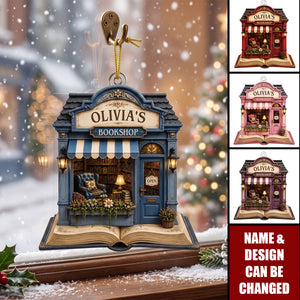 Custom Acrylic Ornament - Personalized Christmas Bookish Gifts For Book Lovers