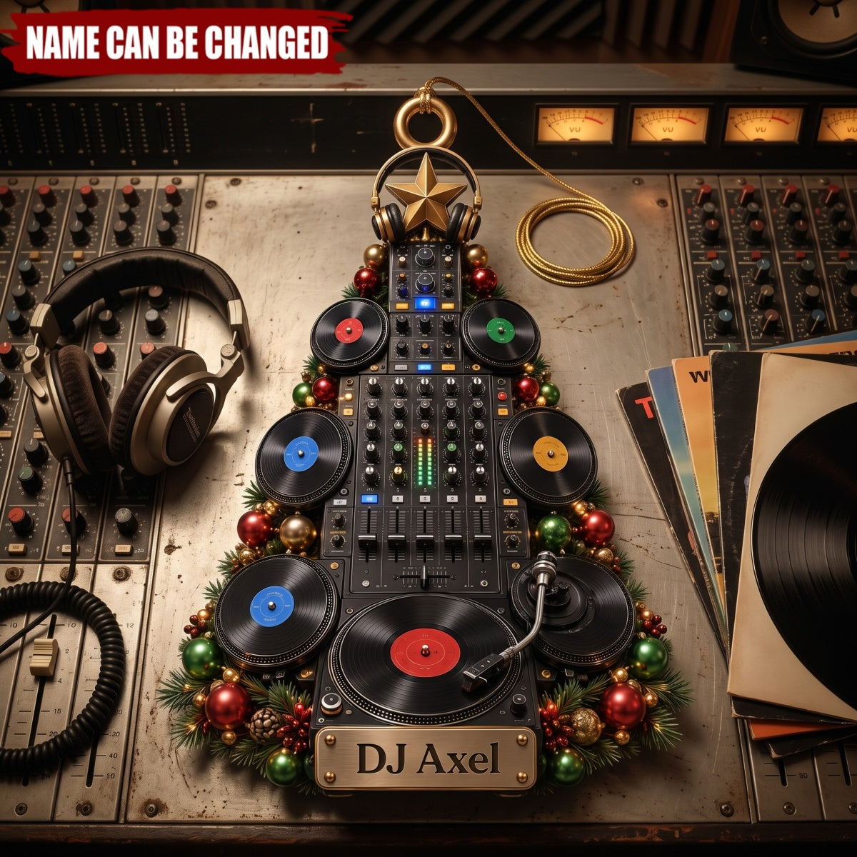 DJ Turntable - Personalized Acrylic Custom Shape Ornament