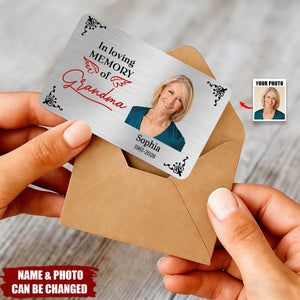 On Your Graduation Day Memorial Custom Photo - Personalized Wallet Card