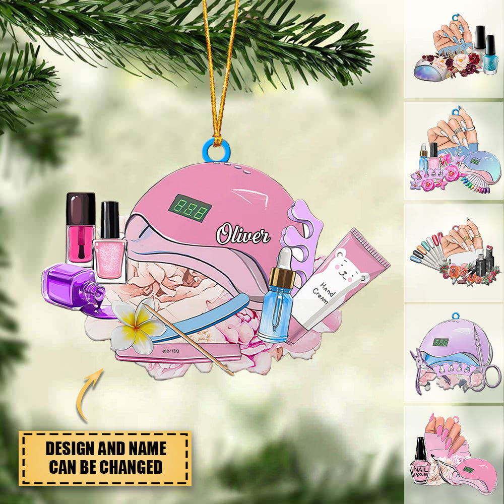 Personalized Nail Technician Manicurist Gift Christmas Gift Shaped Ornament