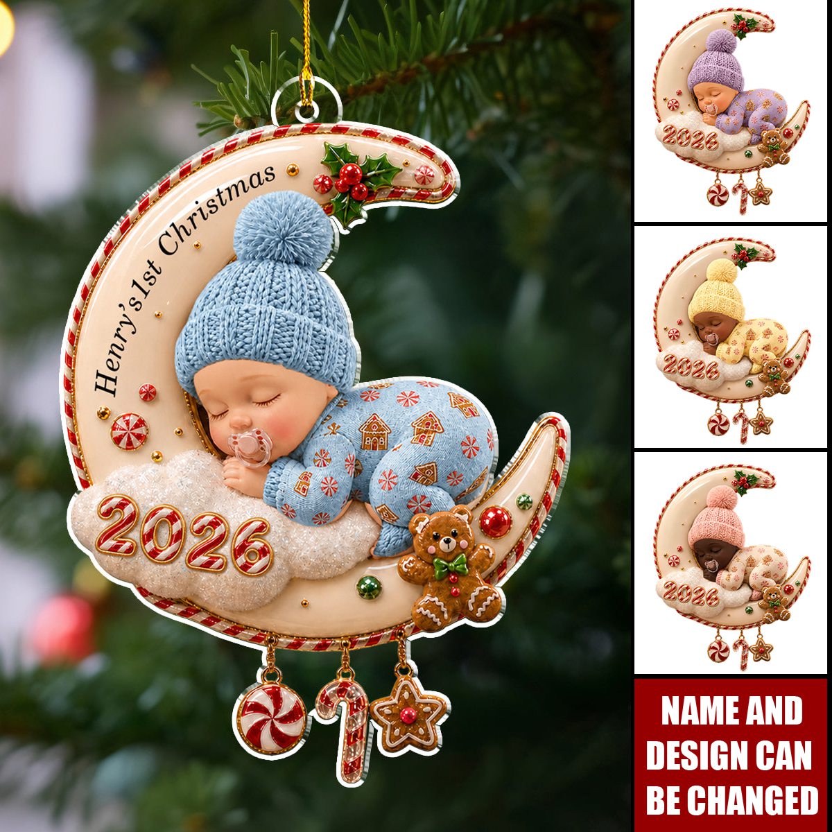 Baby Christmas - Personalized Acrylic Ornament