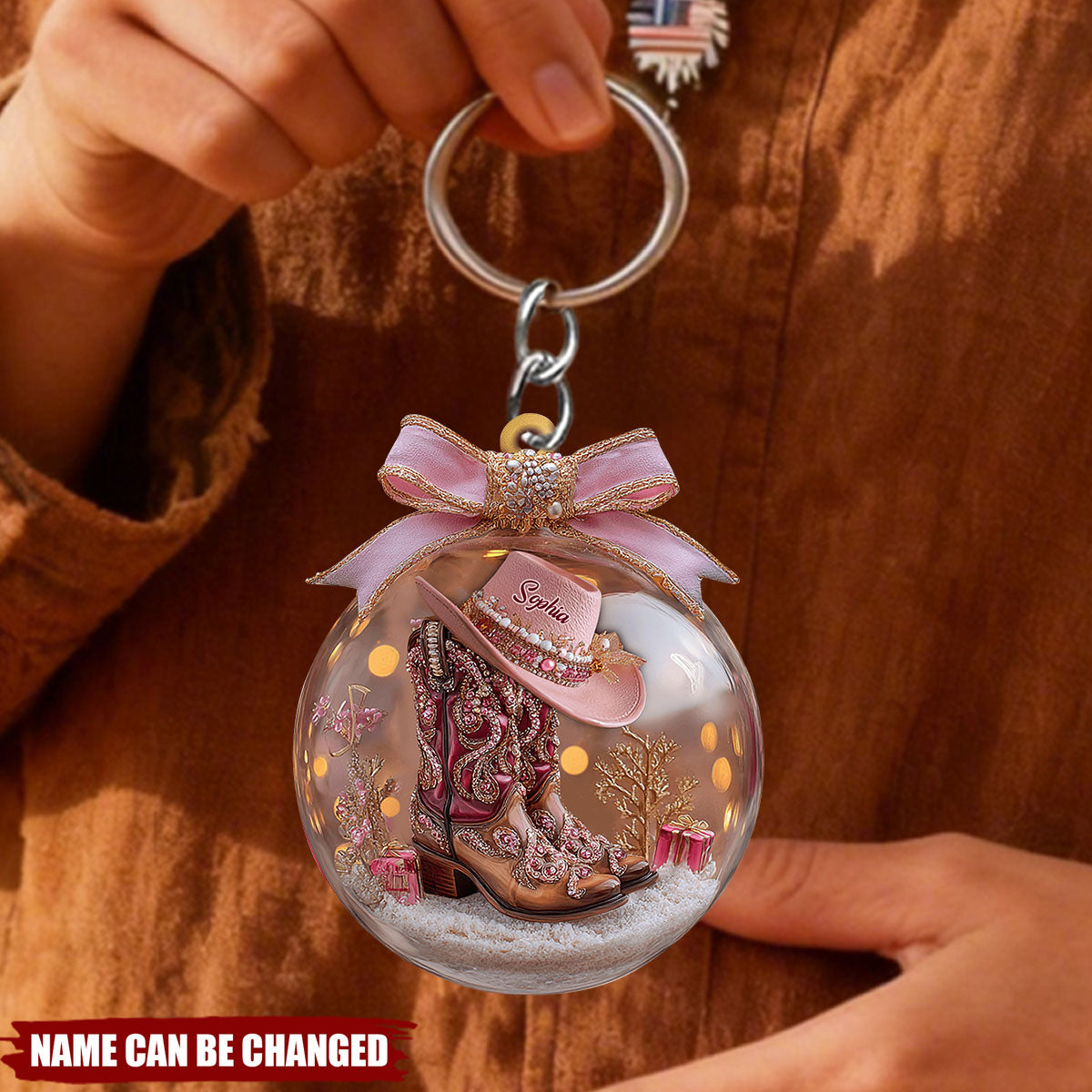 Cowgirl Boots - Personalized Cowgirl Acrylic Keychain