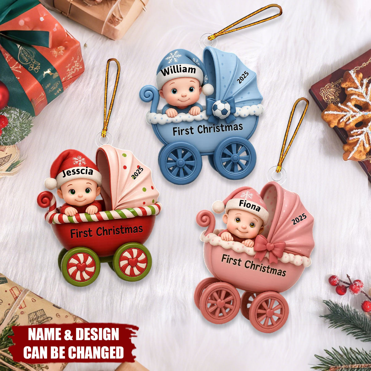 Baby's First Christmas - Personalized Acrylic Ornament