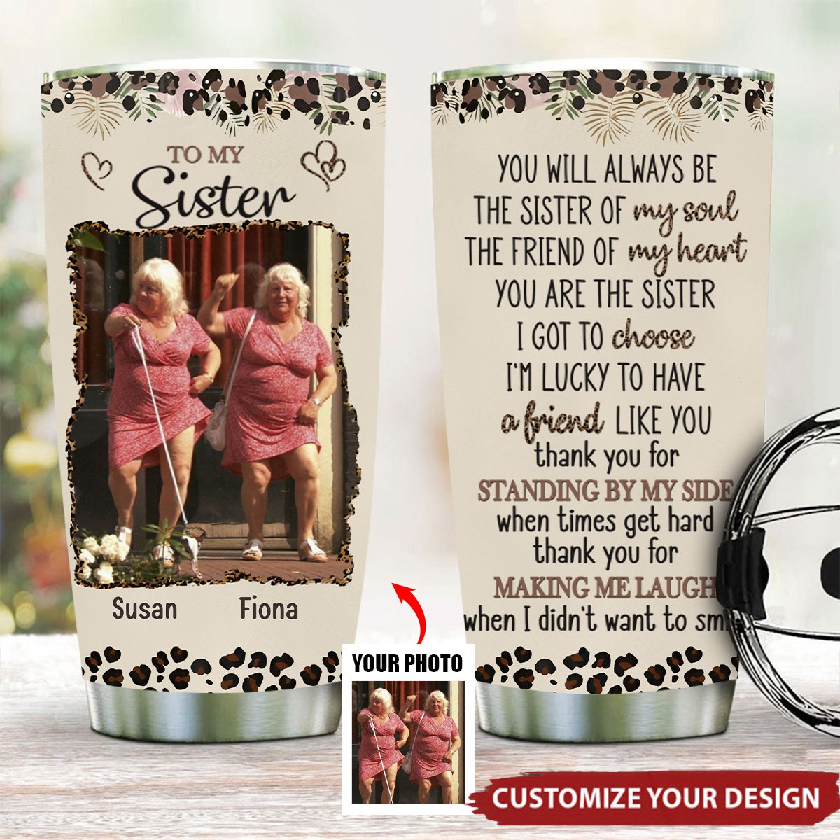 I Love That You're My Soul Sister Personalized Tumbler