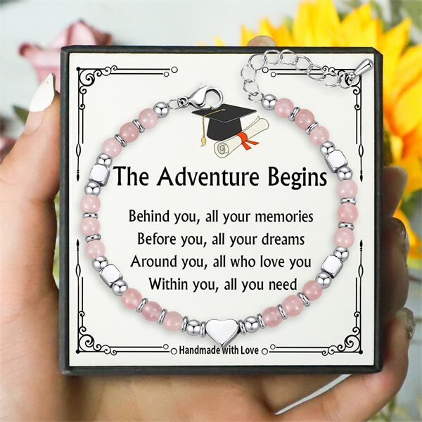The Adventure Begins - 2025 Graduation Bracelets For Women, Girls Graduates