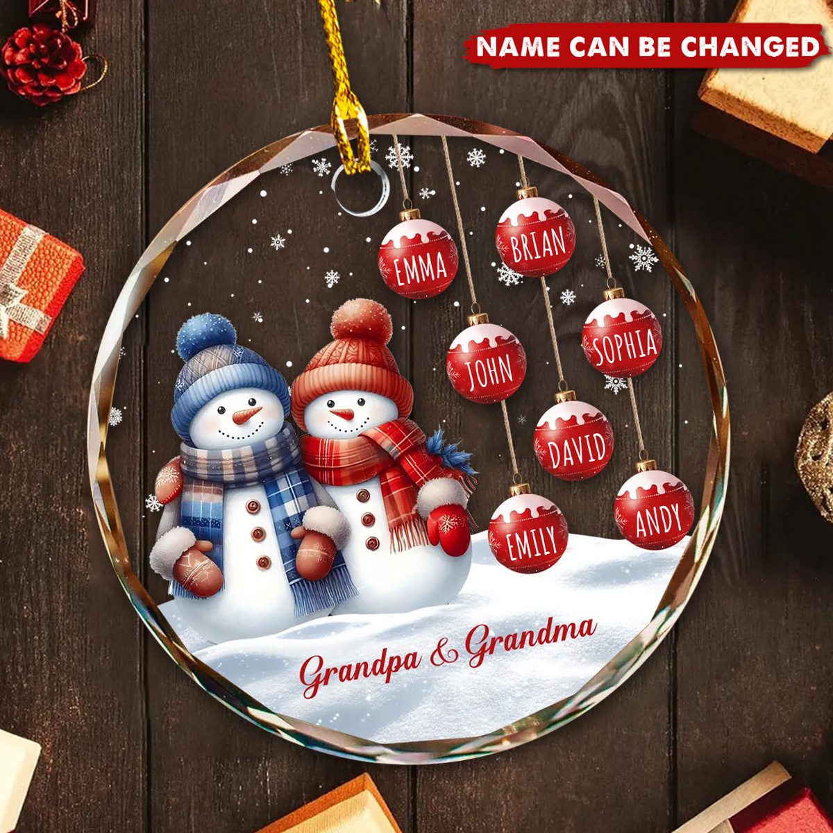 Grandparents’ Personalized Christmas Ornament Perfect Gifts for Grandparent Christmas Gifts for Grandparent