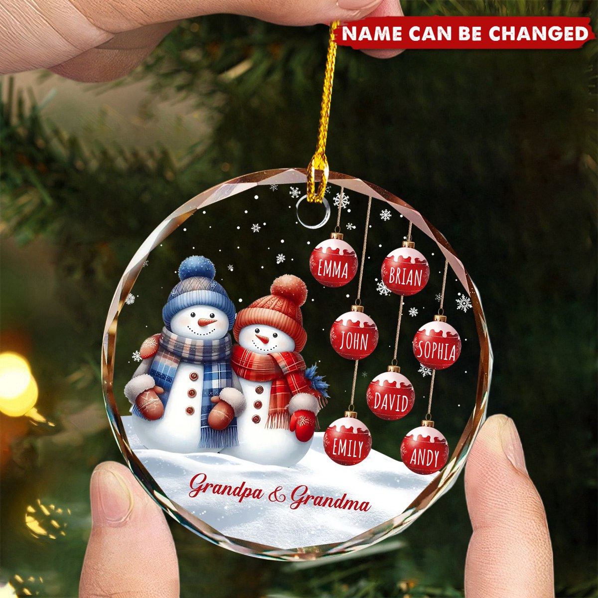 Grandparents’ Personalized Christmas Ornament Perfect Gifts for Grandparent Christmas Gifts for Grandparent