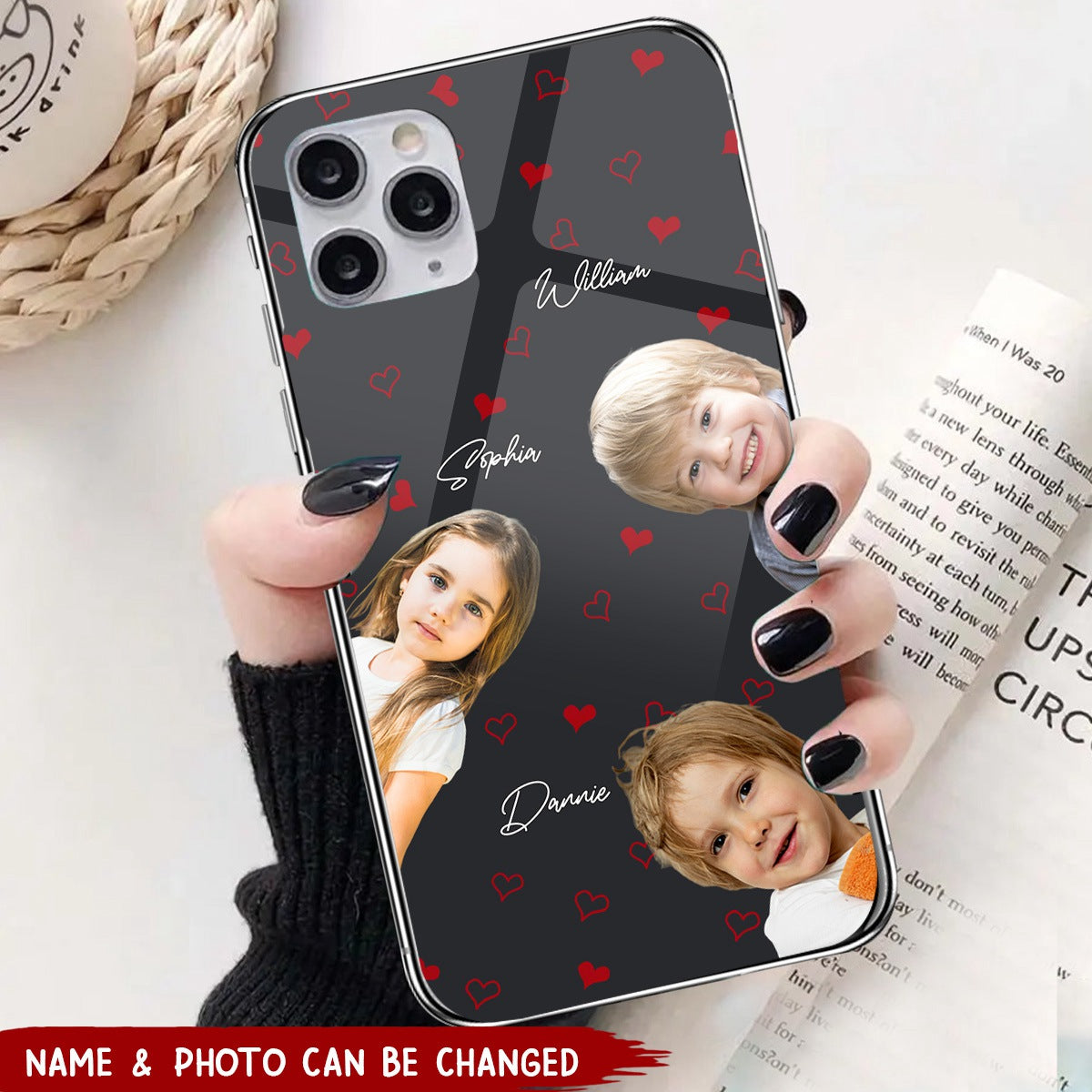 Custom Photo Love You So Much - Family Personalized Custom Clear Phone Case - Gift For Mom, Grandma