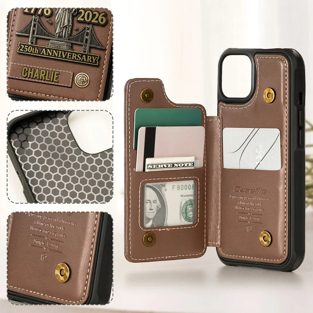250th Anniversary - Personalized Wallet Phone Case