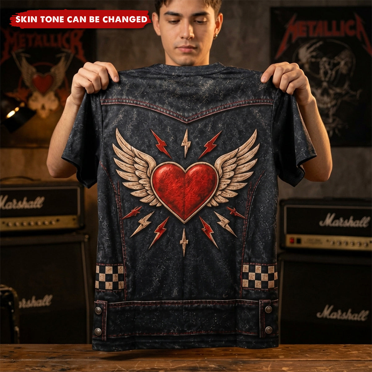 Rockstar Biker - Personalized All-over-print T-shirt