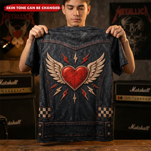 Rockstar Biker - Personalized All-over-print T-shirt