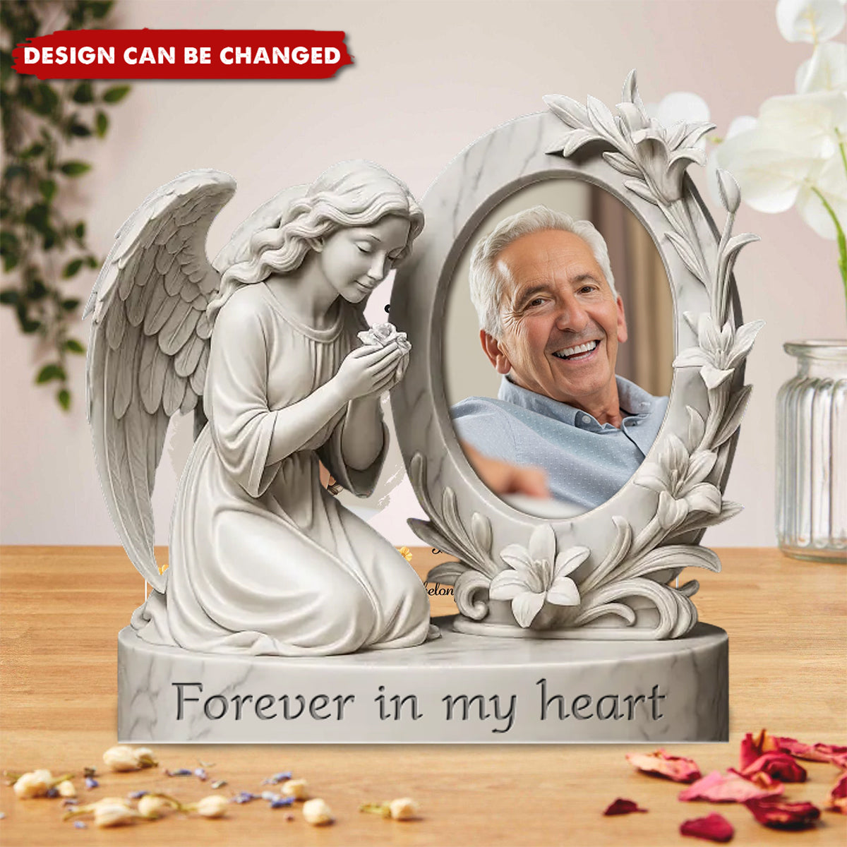 Custom Photo Your Love Is My Forever Light - Memorial Personalized Custom Acrylic Plaque Custom Shape - Sympathy Gift For Family Members